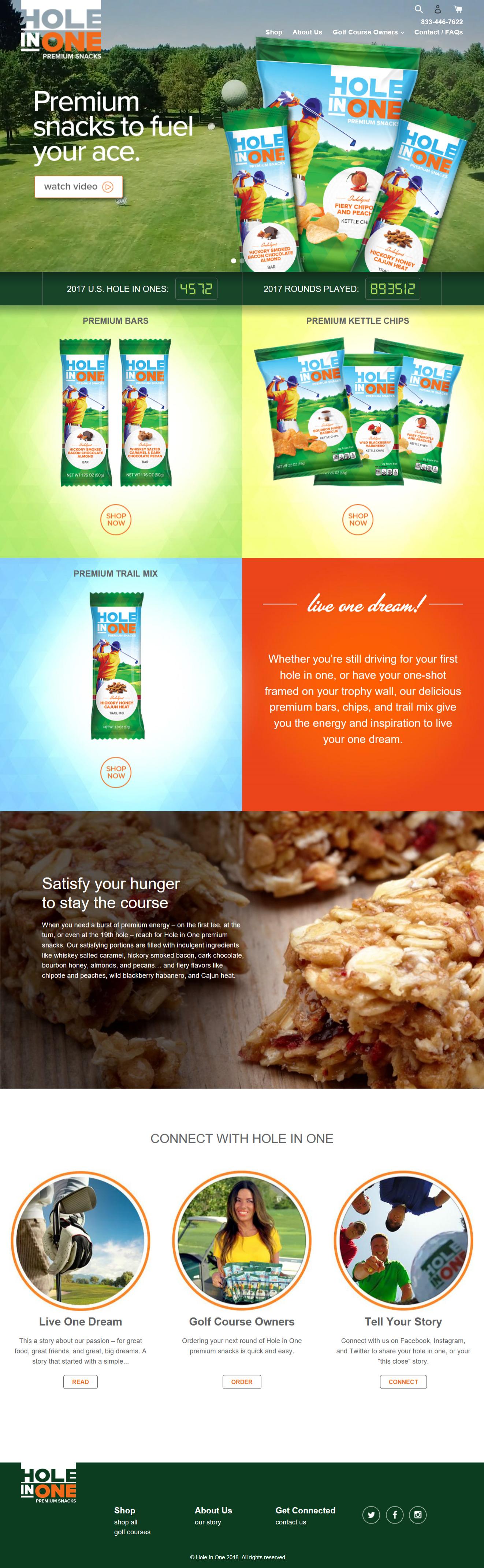 screen hole in one snacks
