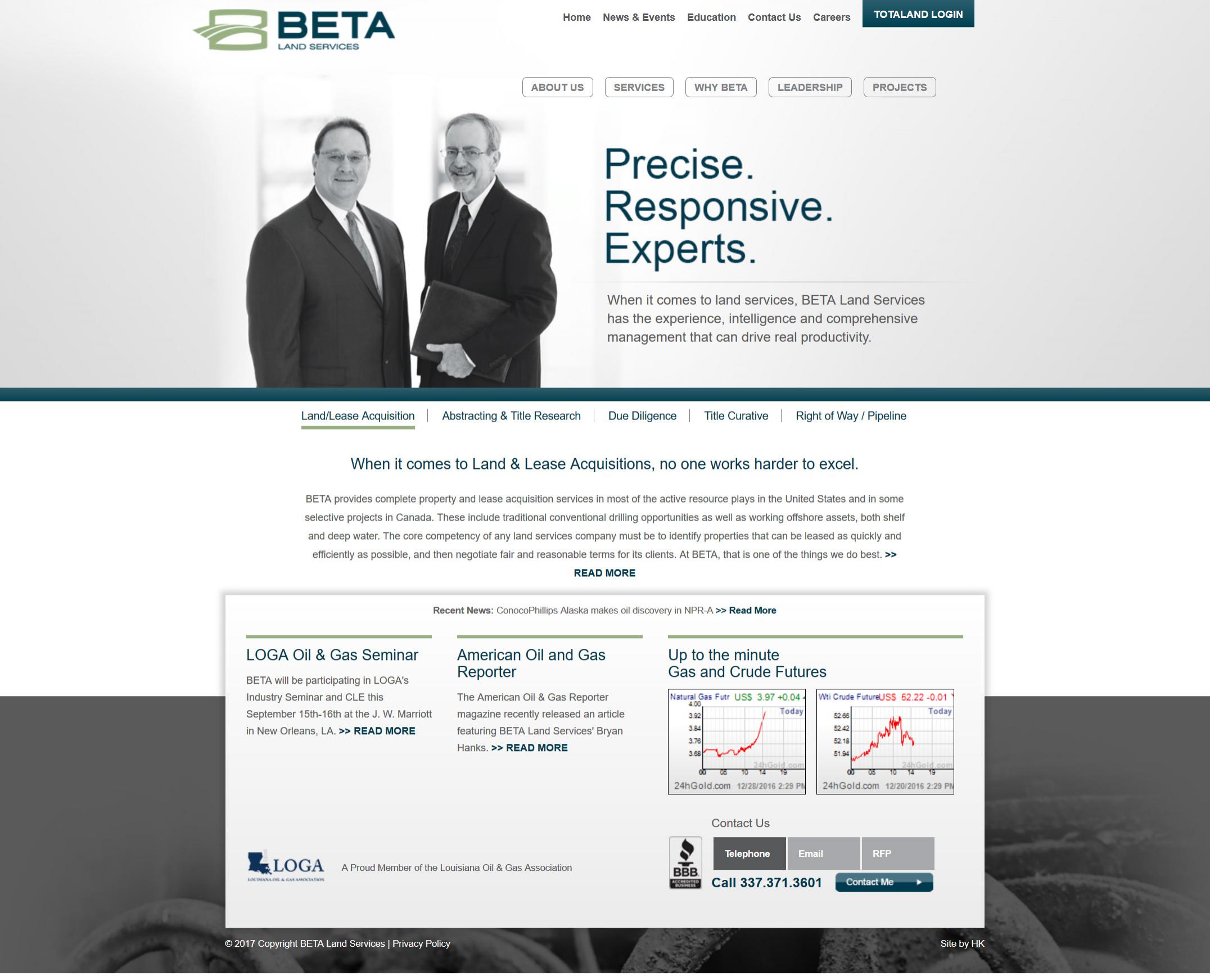 screen beta land services