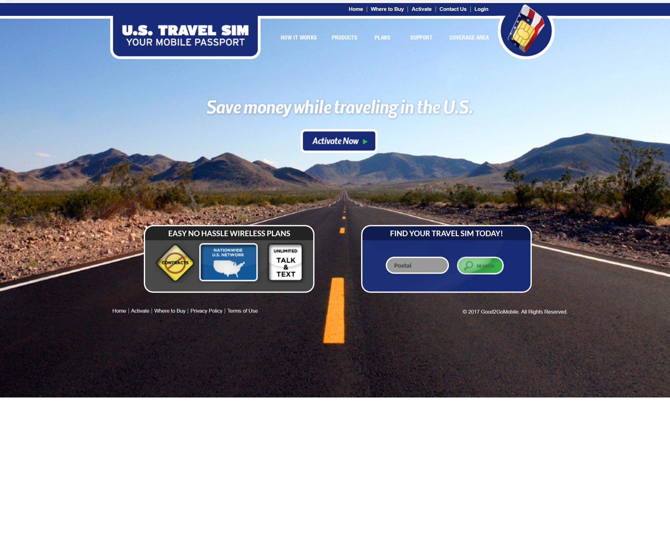 US Travel SIM (Screenshot)
