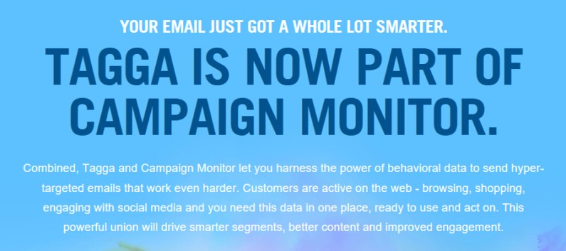 Tagga is now a part of Campaign Monitor